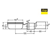 MEDIDAS SIFON CANALETA DUCHA ADVANTIX VIEGA